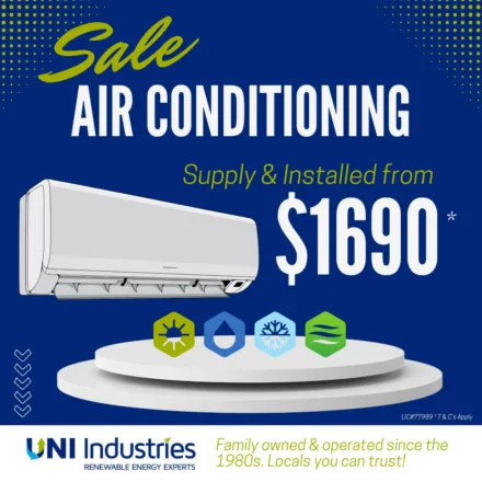 air conditioning sale ad, starting from $1690